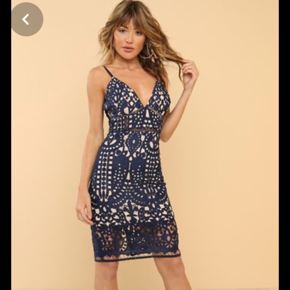 Navy Blue Dress MissLola